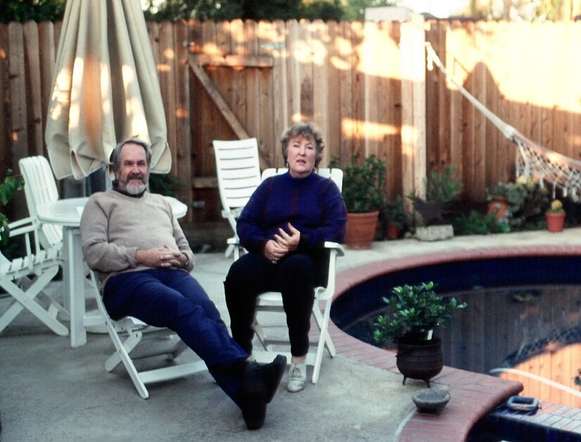 Photo 1: Ed and Maureen in their garden, Santa Monica, 1995