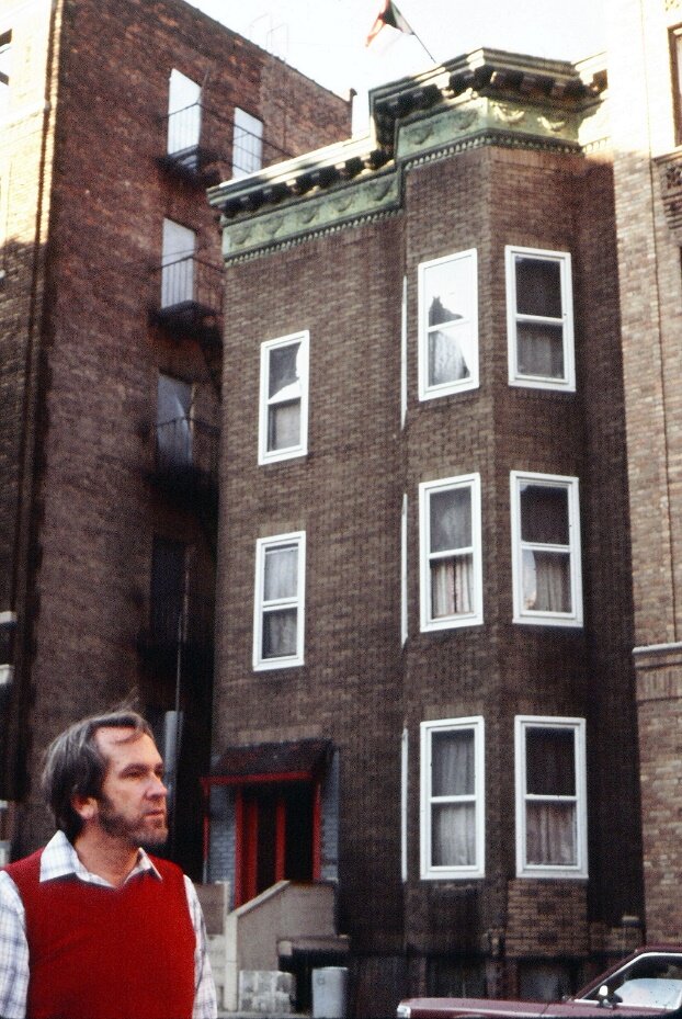 Photo 2: Ed in front of his house, Bronx, 1979